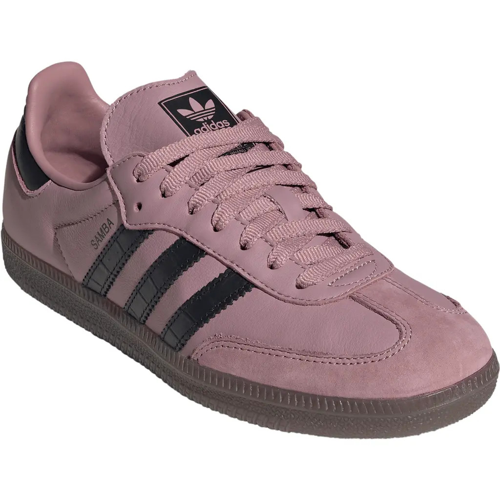 adidas Samba OG Sneaker in Magic Mauve/core Black/gum5 at Nordstrom, Size 10 | Nordstrom