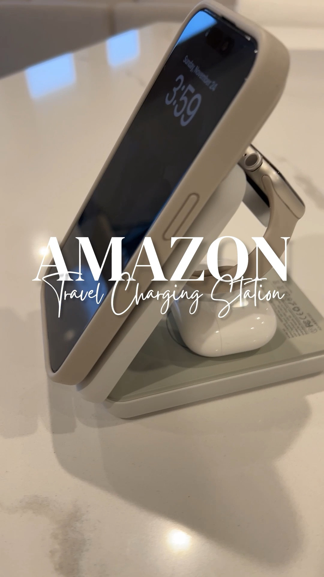 PSA: Tangled cords are so last year. 🤭 This Amazon find is the ultimate game-changer—a foldable, 3-in-1 MagSafe charger that powers my iPhone, Apple Watch, AND AirPods! Perfect for travel or keeping your nightstand clutter-free. Compact, sleek, and an absolute must-have. ✨

#LTKWatchNow #LTKSaleAlert #LTKTravel