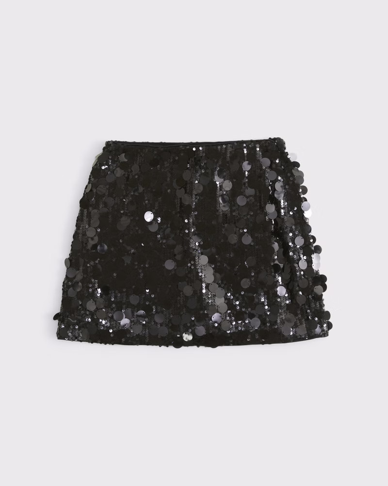 The A&F Scarlett Sequin Mini Skort | Abercrombie & Fitch (US)