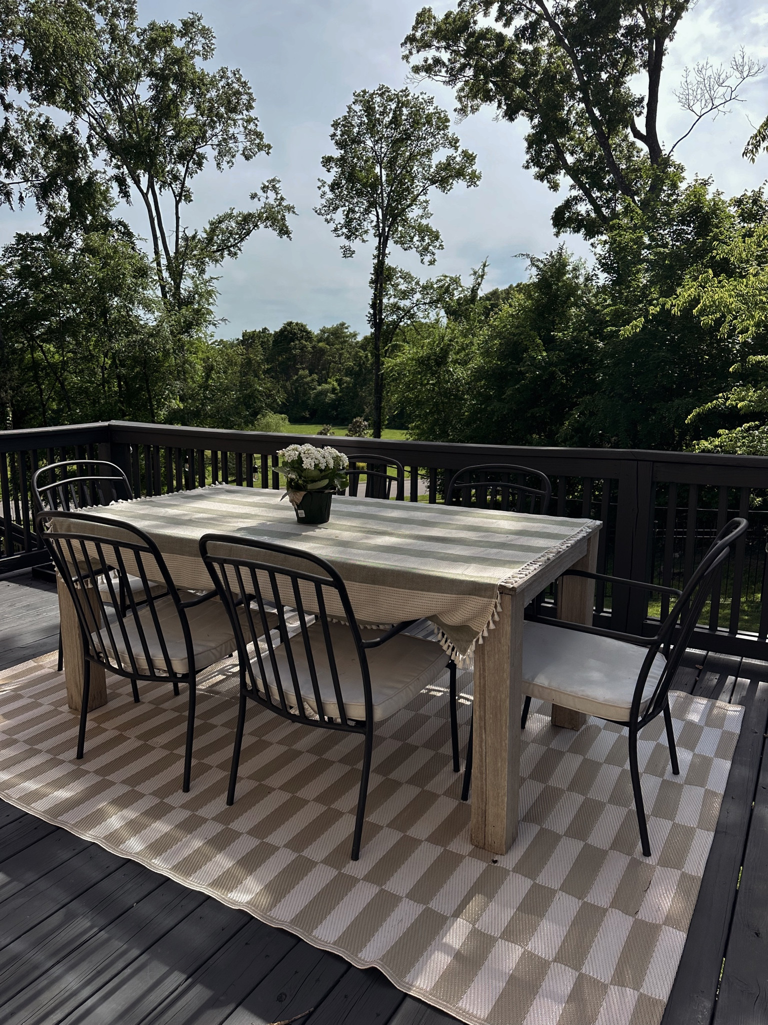 Patio. Outdoor furniture. Affordable outdoor rug. 

#LTKFindsUnder50 #LTKHome