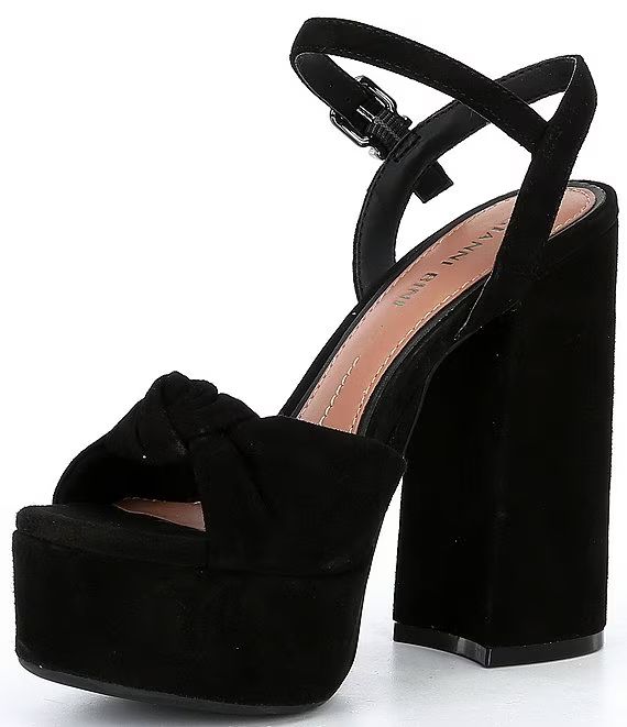 Hartliye Suede Knot Platform Dress Sandals | Dillards