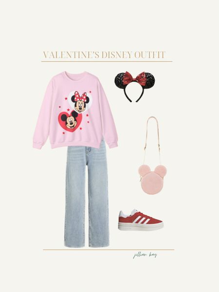 Valentine’s Day Disney Outfit 💖

Crewneck: Belle + Park code: jky10
Jeans: CottonOn 
Ears: Shop Disney/Disneyland (linked on eBay) 
Bag: Stoney Clover Lane
Shoes: Adidas

Ig: @jkyinthesky & @jillianybarra

#disneystyle #disneyoutfit #disneyoutfitinspo #disneyoutfits #disneyootd #disneyflatlay #disneyvalentines #disneyvalentinesday #pinkstyle #redstyle #disneyaesthetic #disneyvibes #disneyblogger 

#LTKitbag #LTKstyletip #LTKSeasonal