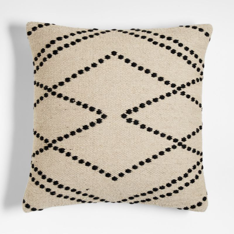 Byzan 23" Ivory Kilim Pillow | Crate & Barrel | Crate & Barrel