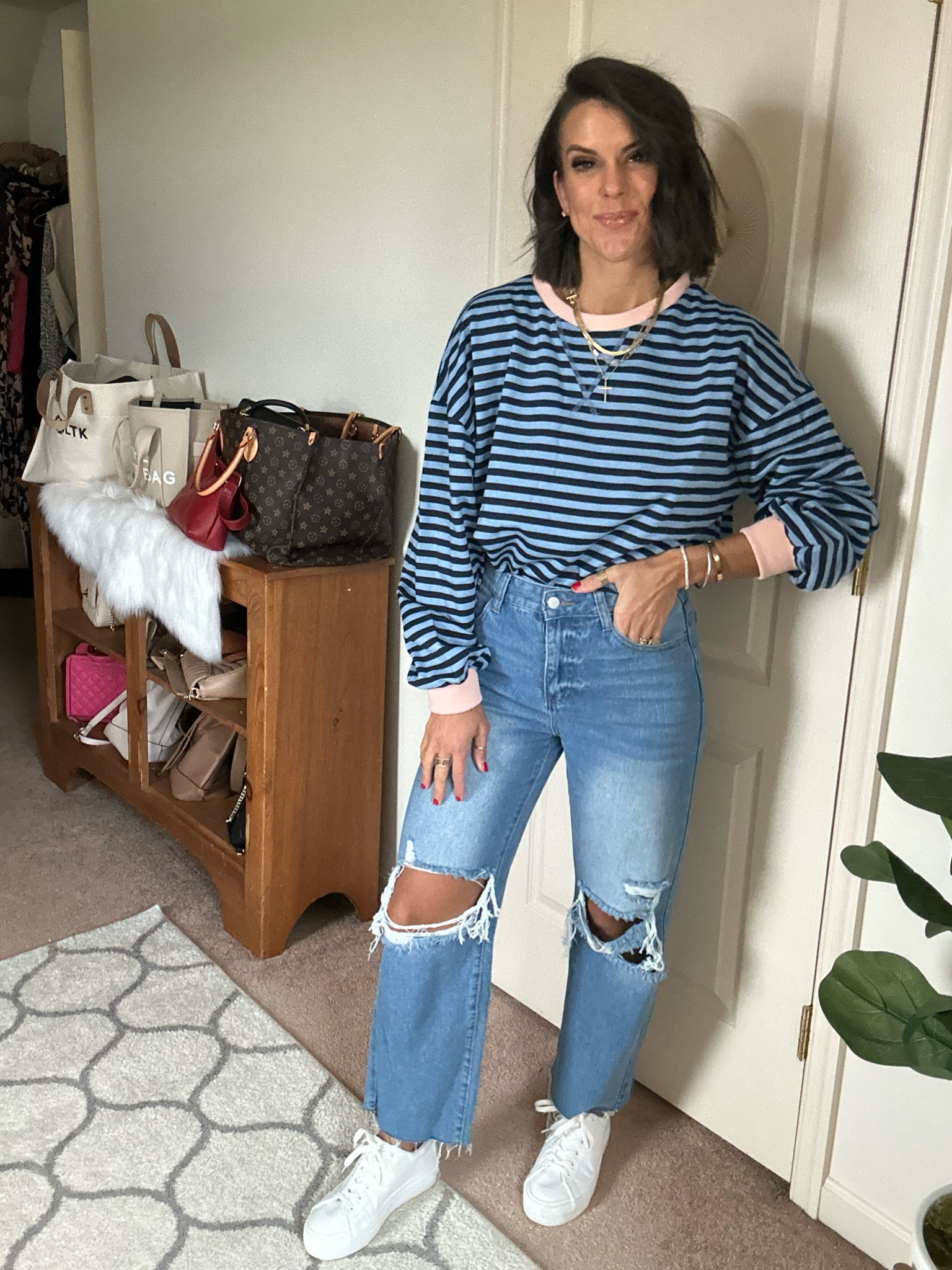 Love this Amazon sweatshirt! Both sweatshirt and jeans fit tts 

#LTKFindsUnder100 #LTKStyleTip #LTKSaleAlert