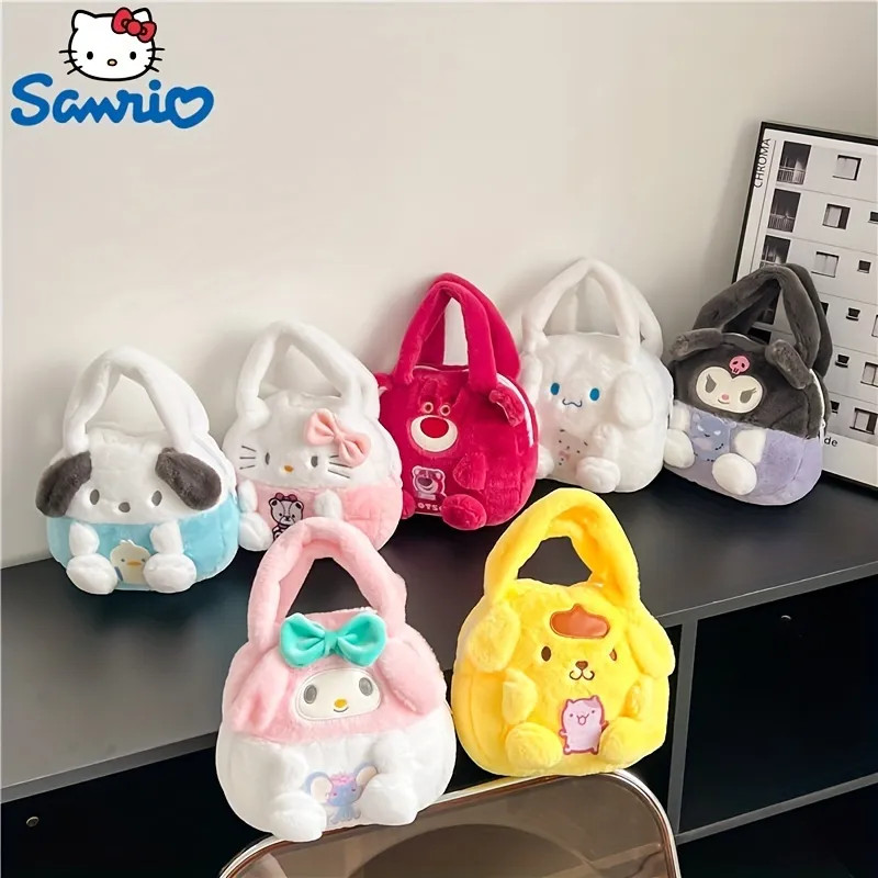 Sanrio Hello Kitty Handbag Kuromi Melody Cinnamoroll Plush Hand Bags Pom Purin Plushie Lotso Doll... | Temu Affiliate Program