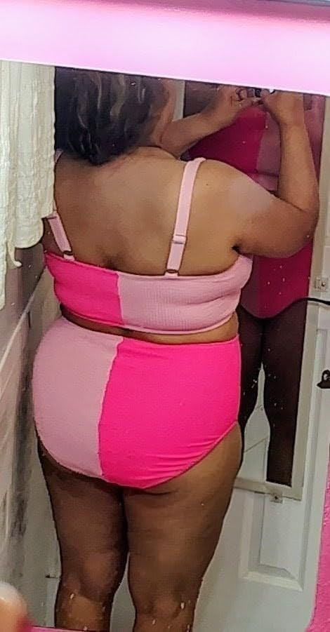 Herseas Women's Bikini Sets Scrunch Square Neck Two Piece Swimsuits High Waisted Bathing Suits | Amazon (US)