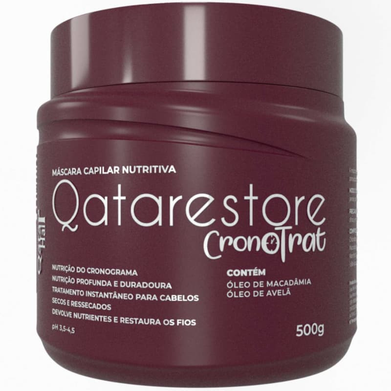 Máscara Qatarestore Linha Cronotrat: Nutrição Qatar Hair 500g | Beleza Na Web (BR)