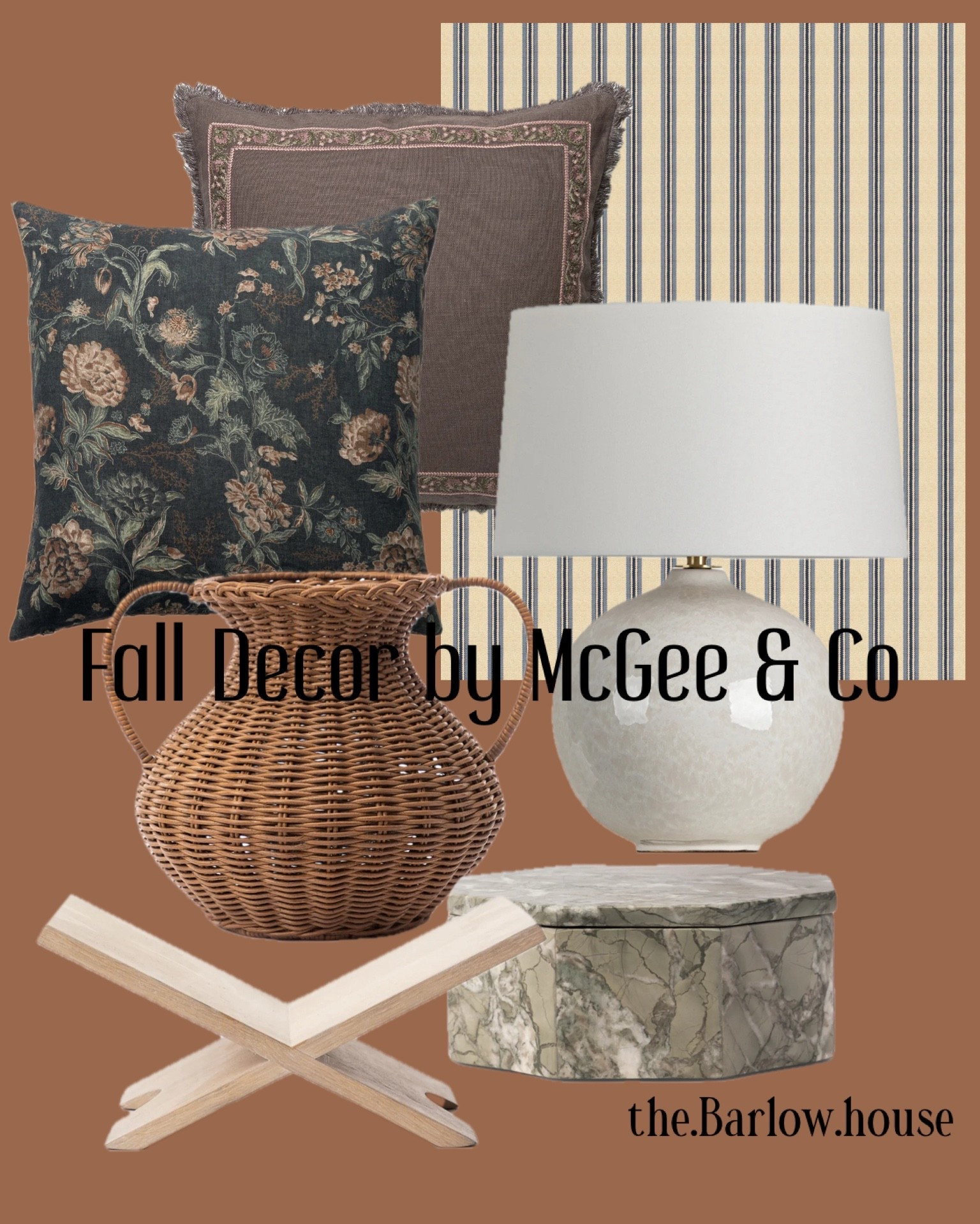 McGee & Co Fall Home Decor 

Console table 
Coffee table 
Living room 
Decor finds 
Bedroom 
Office 
Autumn colors 
Fall colors 
Throw pillows 
Lamp 
Wallpaper 
Book display 
Wicker pot
Trending decor

#LTKSeasonal #LTKStyleTip #LTKHome