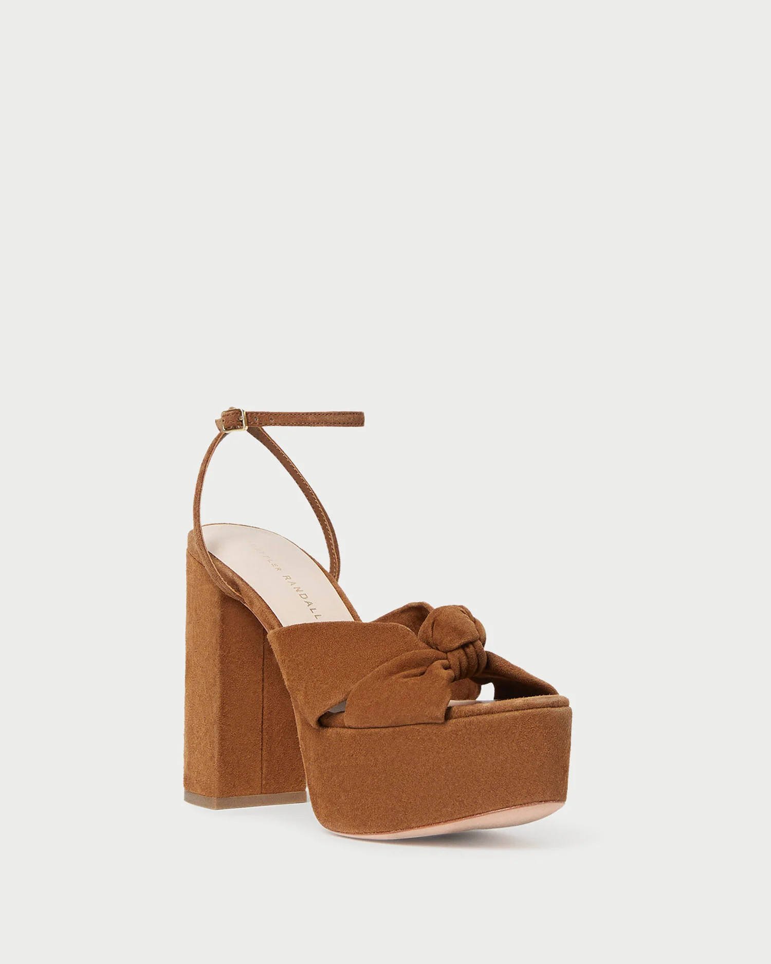 Roz Cacao Suede Knot Platform | Loeffler Randall