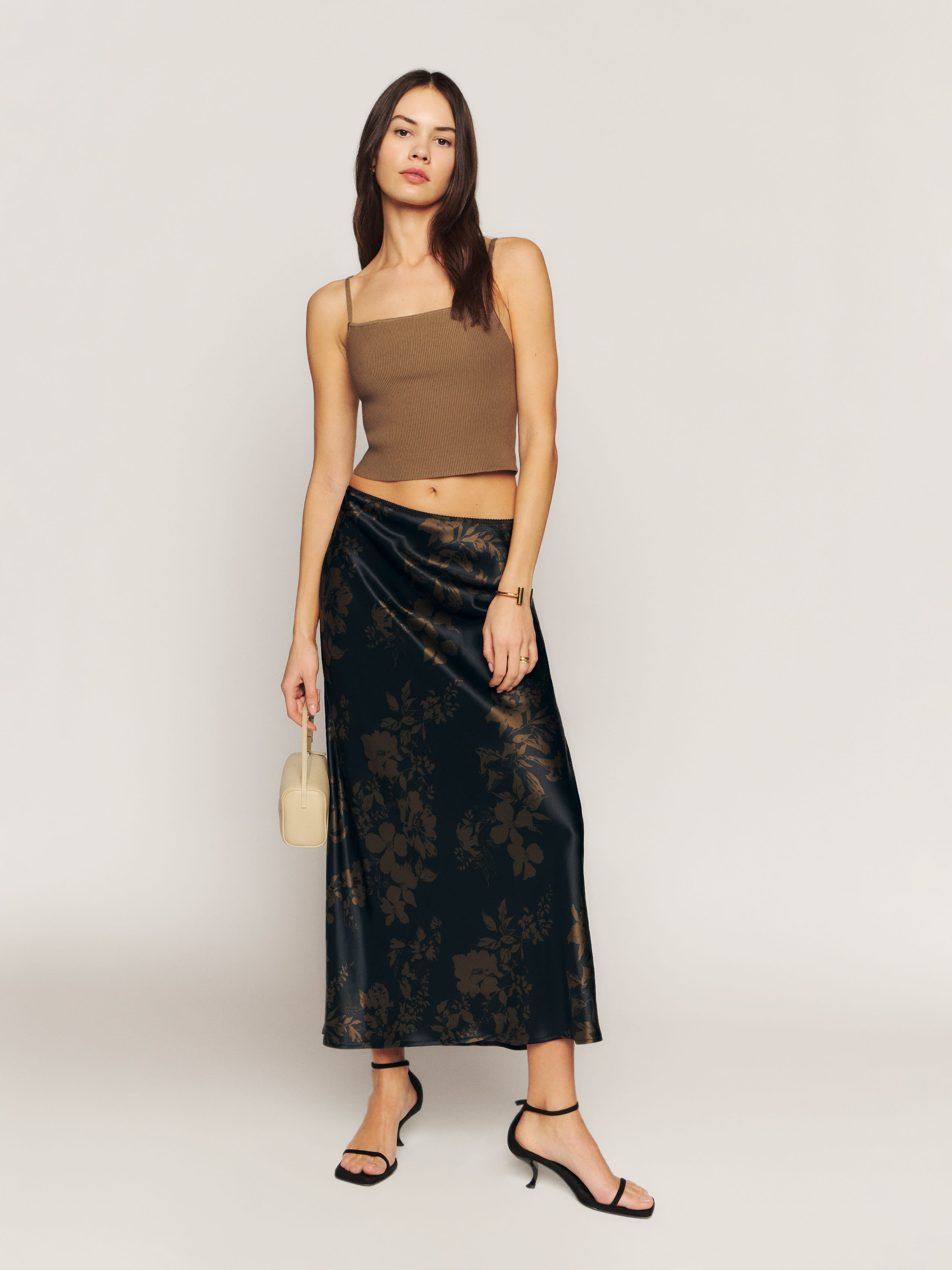 Layla Silk Skirt | Reformation (Global)