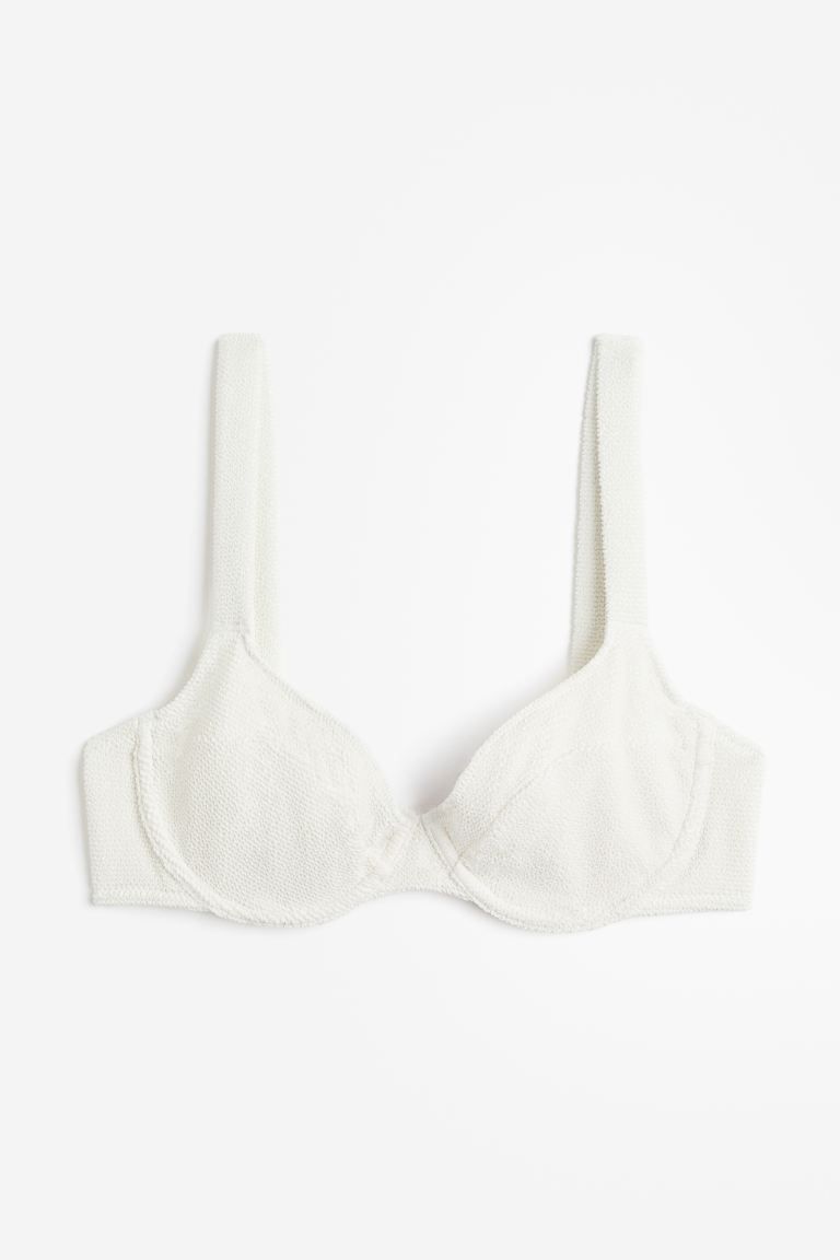 Non-padded bikini top - White - Ladies | H&M GB | H&M (UK, MY, IN, SG, PH, TW, HK)