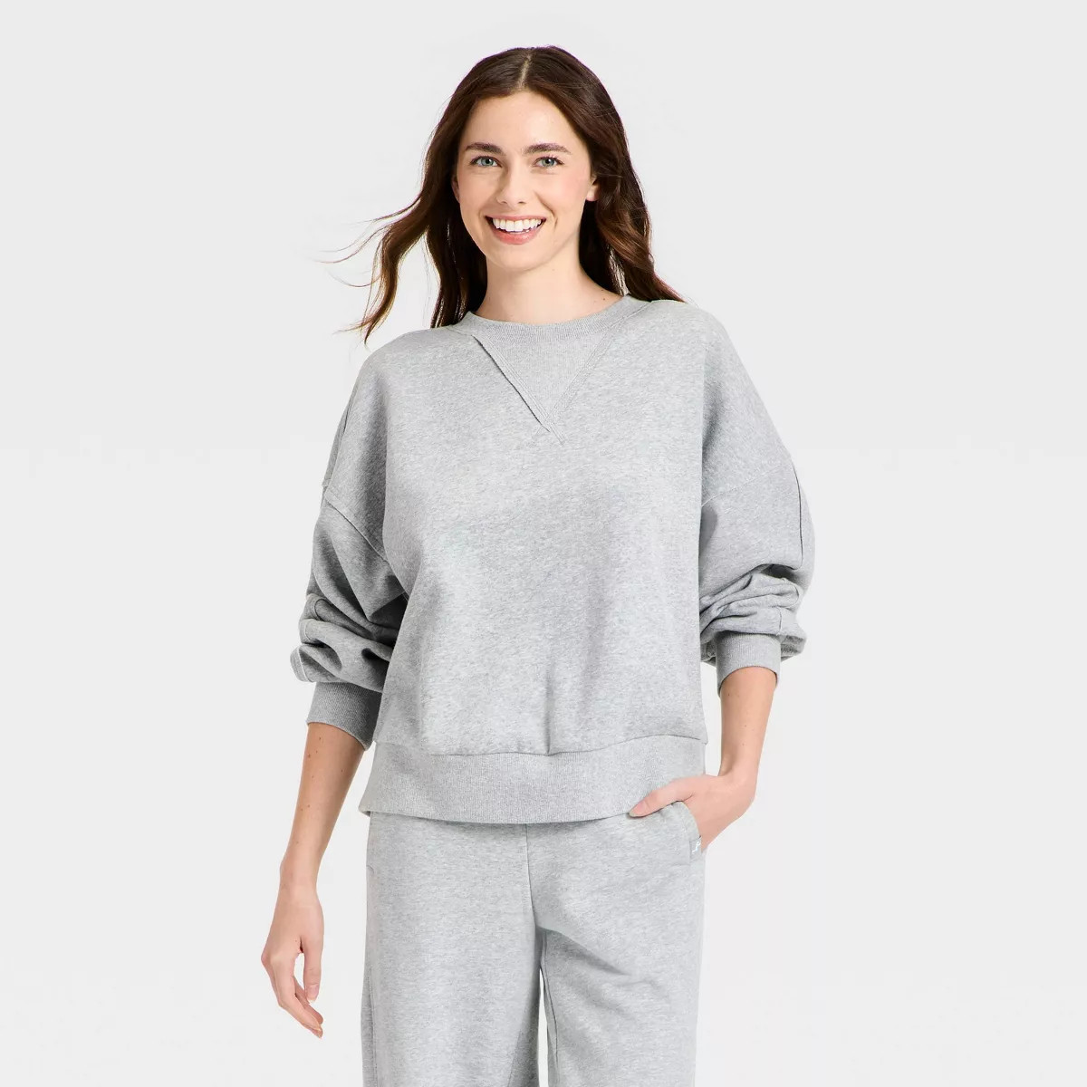 Women's Crewneck Fleece Sweatshirt - JoyLab™ | Target