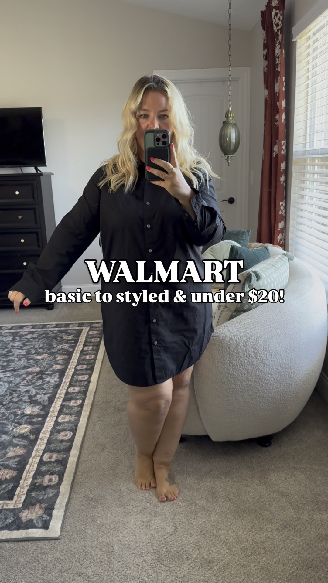 In the 6 years of sharing my life on social media, I’ve NEVER shared a short dress, only maxis! But this Walmart $20 basic shirt dress is WORTH IT! How cute is it with the belt?! So simple & easy to wear!

#LTKOver40 #LTKPetite #LTKMidsize