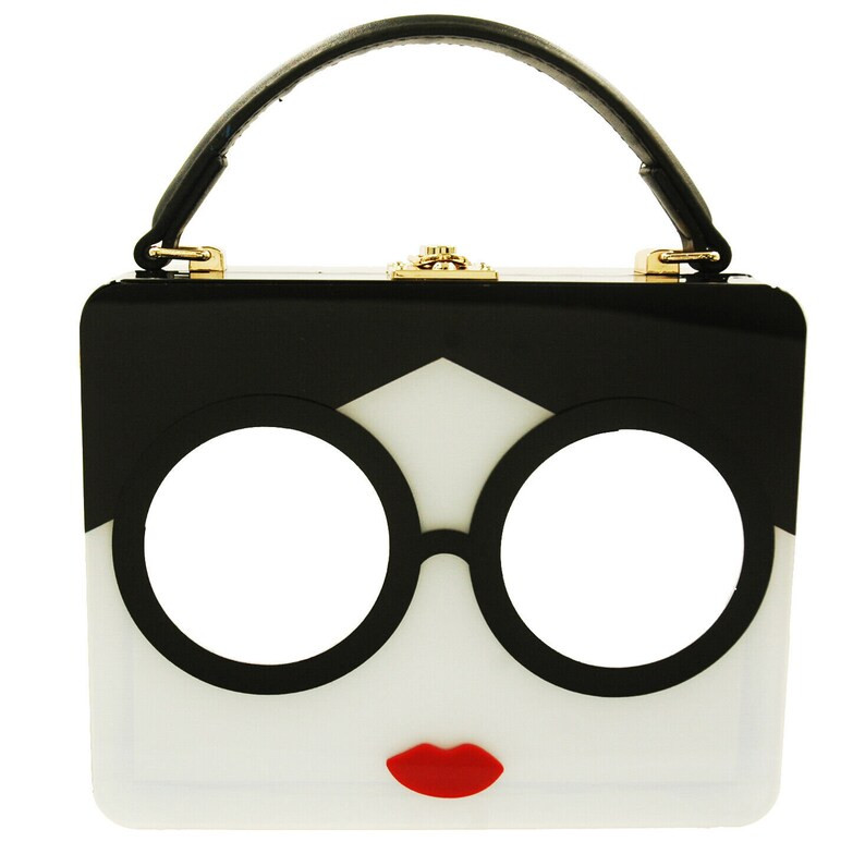 Acrylic Box Bag Retro Purse Shoulder Bag - Etsy | Etsy (US)