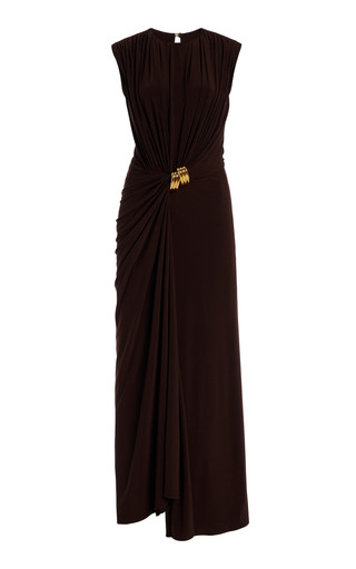 The Serena Draped Jersey Maxi Dress | Moda Operandi (Global)