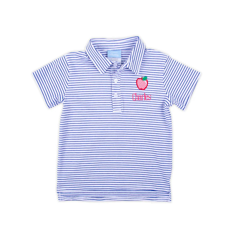 Good Apple Royal Stripe Polo Shirt | Classic Whimsy