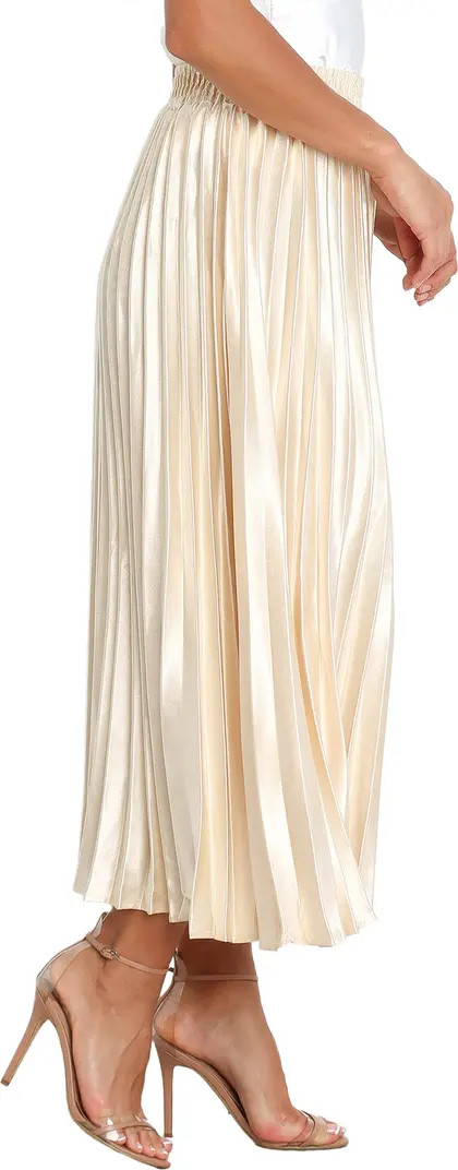 Missie Pleated Satin Skirt | Nordstrom