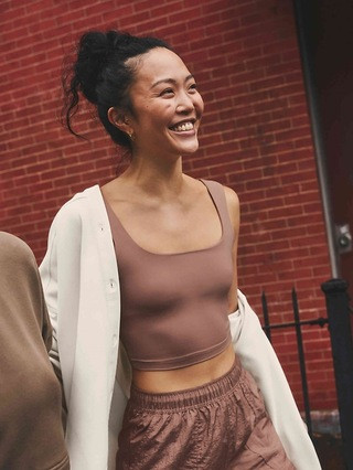 Transcend Square Neck Crop Sports Bra A-C | Athleta