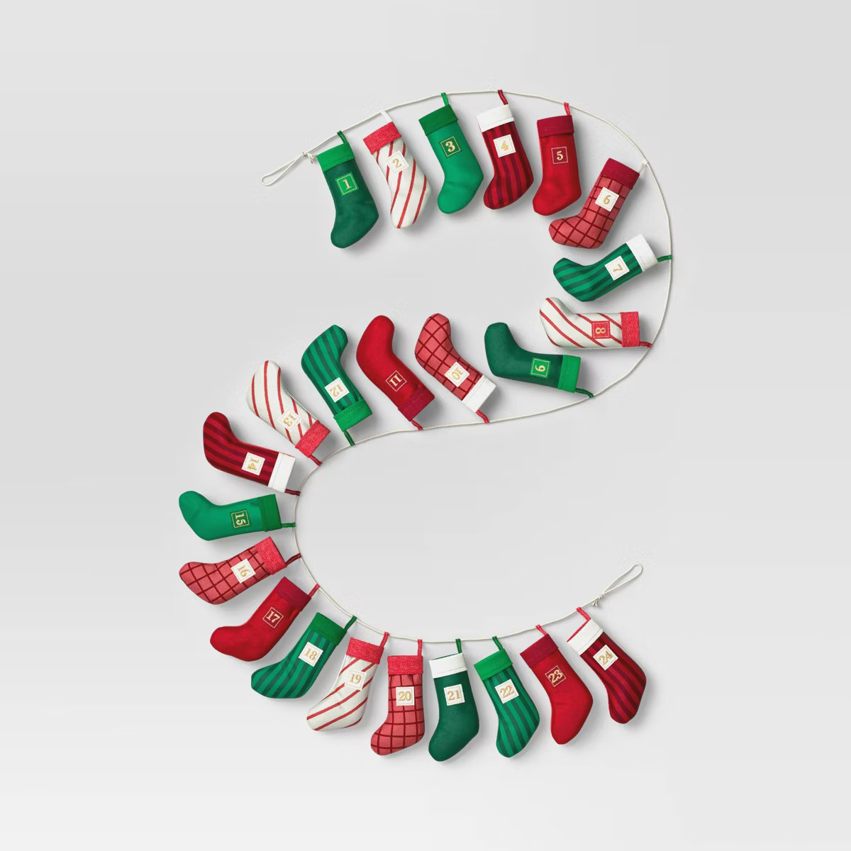 Christmas Stocking Countdown Garland Advent Calendars  - Threshold™ | Target