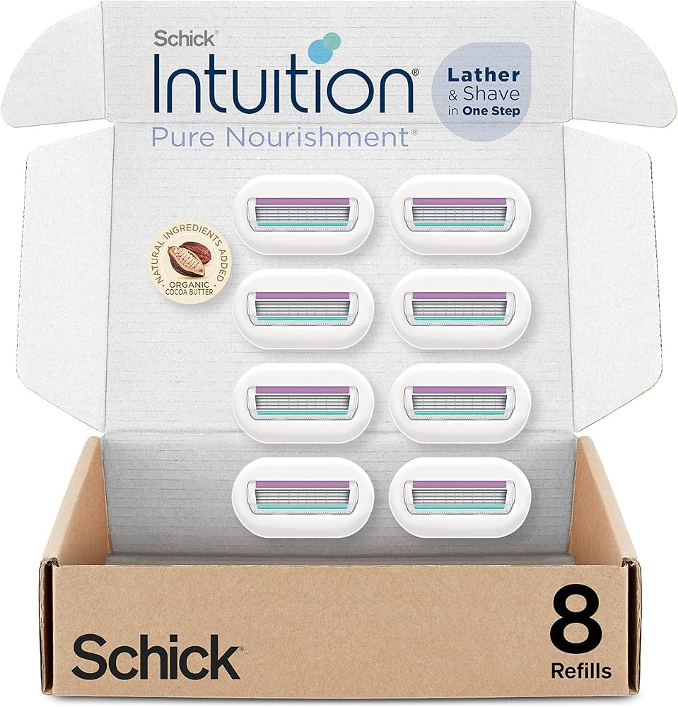 Schick Intuition Refill, Pure Nourishment Razors for Women | Intuition Razor Blades Refill with O... | Amazon (US)