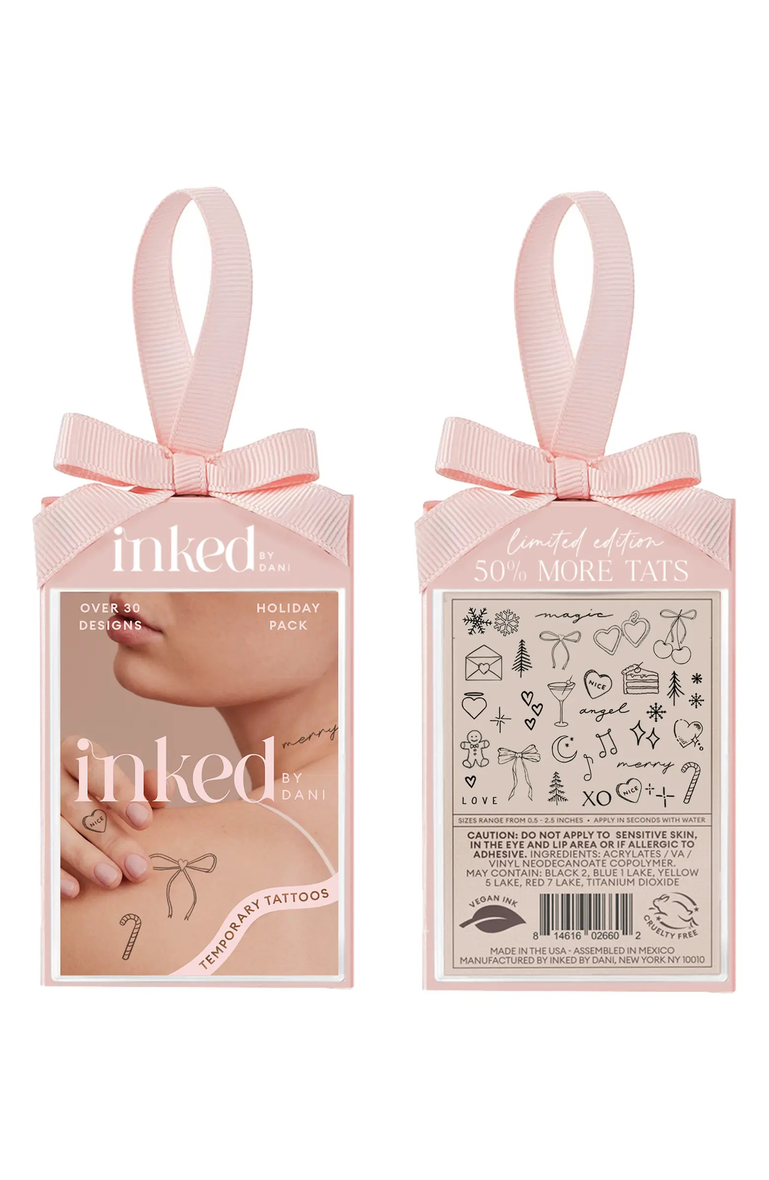 Temporary Tattoo Holiday Ornament Gift Set | Nordstrom