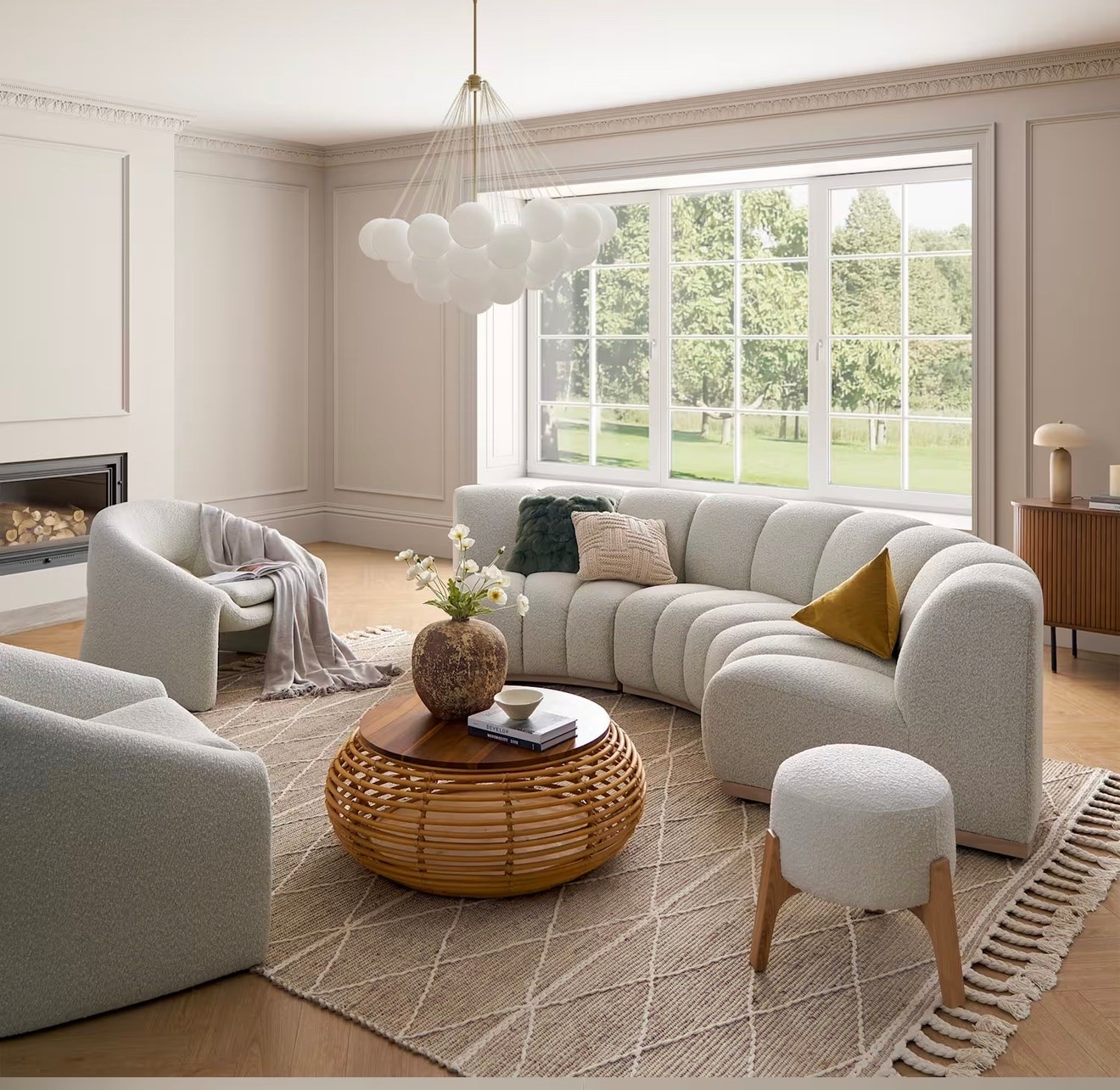 Marlow Performance Bouclé Curve Sofa #ltkfurniturefinds

#LTKHome #LTKSaleAlert