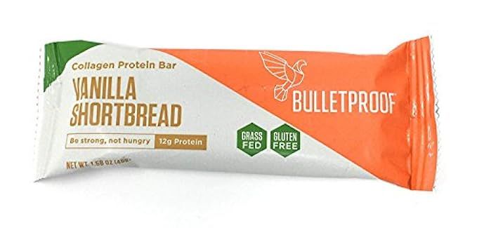 Bulletproof Collagen Protein Bars 12 Bars (Vanilla Shortbread) | Amazon (US)