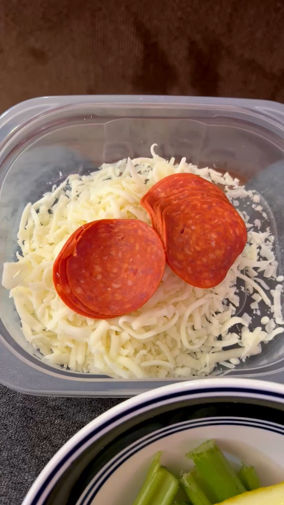 For lunch I had Mozzarella Cheese  🧀, Pepperoni 🍕 Pieces, Pickles 🥒 and Celery.

#LTKdayinmylife #LTKfoodie #LTKstorytime
