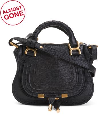 Made In Italy Leather Marcie Mini Satchel With Shoulder Strap | TJ Maxx