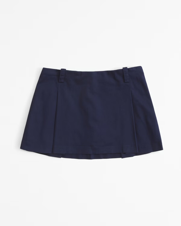 Women's Mid Rise Pleated Mini Skort | Women's Bottoms | Abercrombie.com | Abercrombie & Fitch (US)