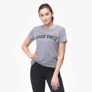 Sub Urban Riot Good Vibes T-Shirt - Womens - Grey | Six:02