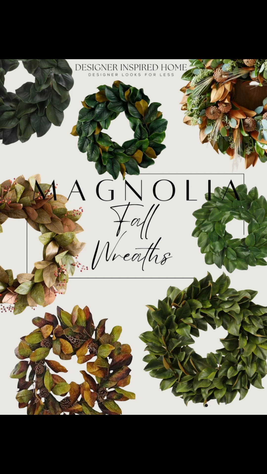 Magnolia Fall wreaths! 

#LTKFindsUnder100 #LTKSeasonal #LTKHome