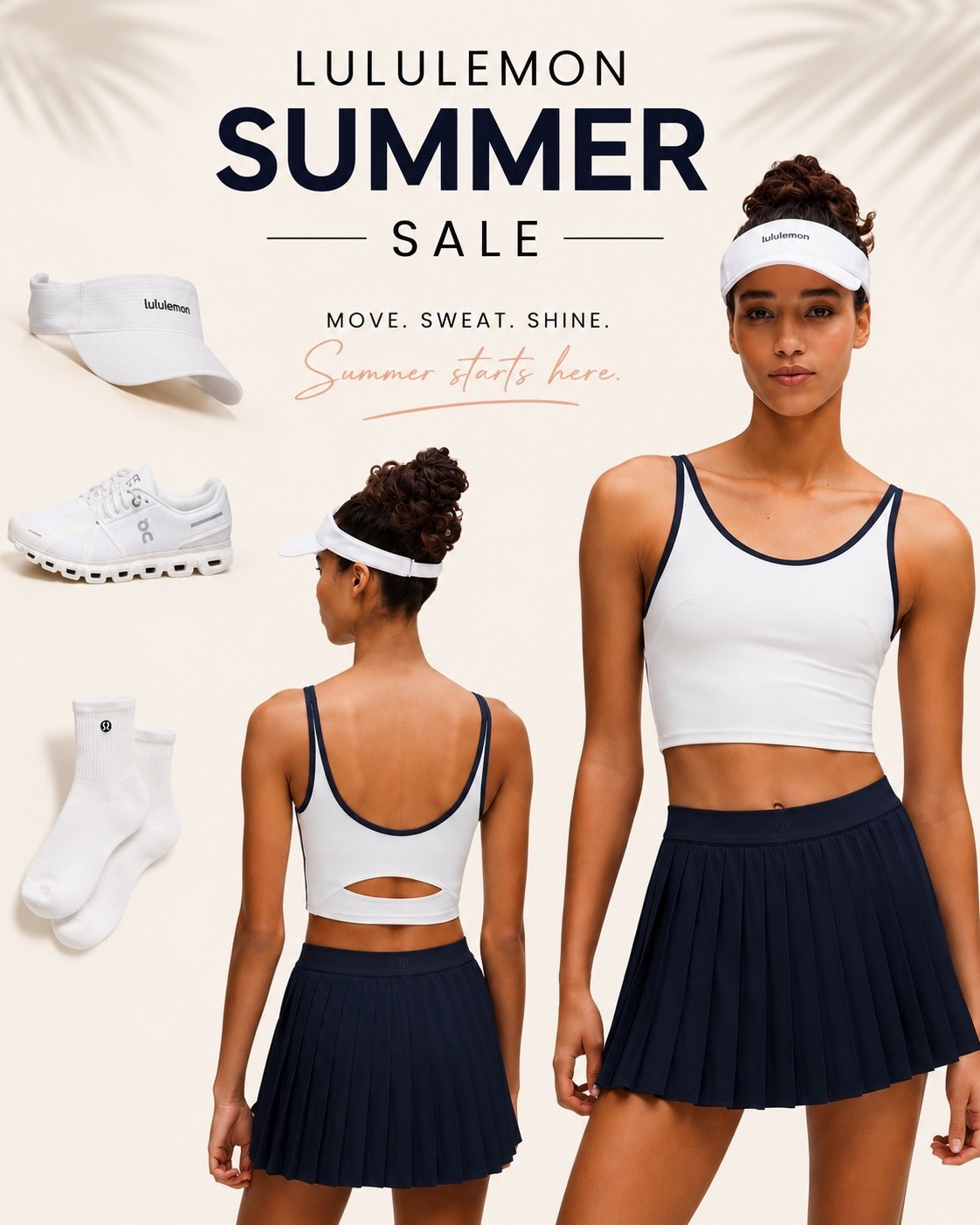 Lululemon Summer Sale! This navy + white tennis look is perfect on and off the court.

#LTKcanada #LTKfitness #LTKsummer