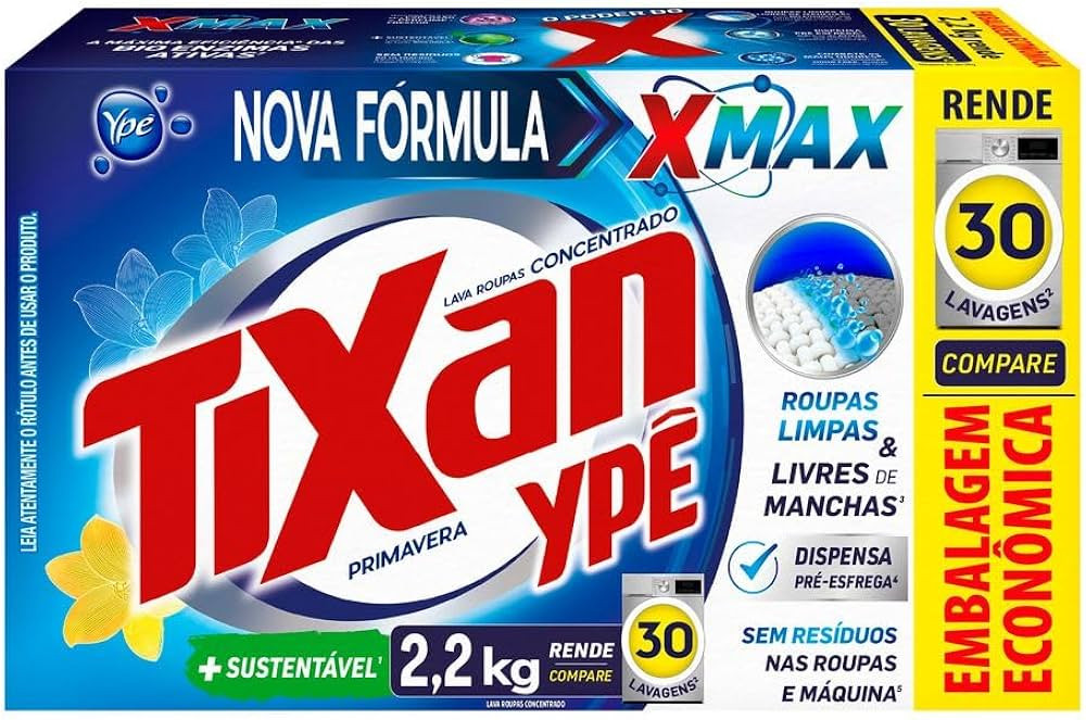 Tixan Ypê Lava Roupas em Pó Primavera 2,2Kg | Amazon (BR)