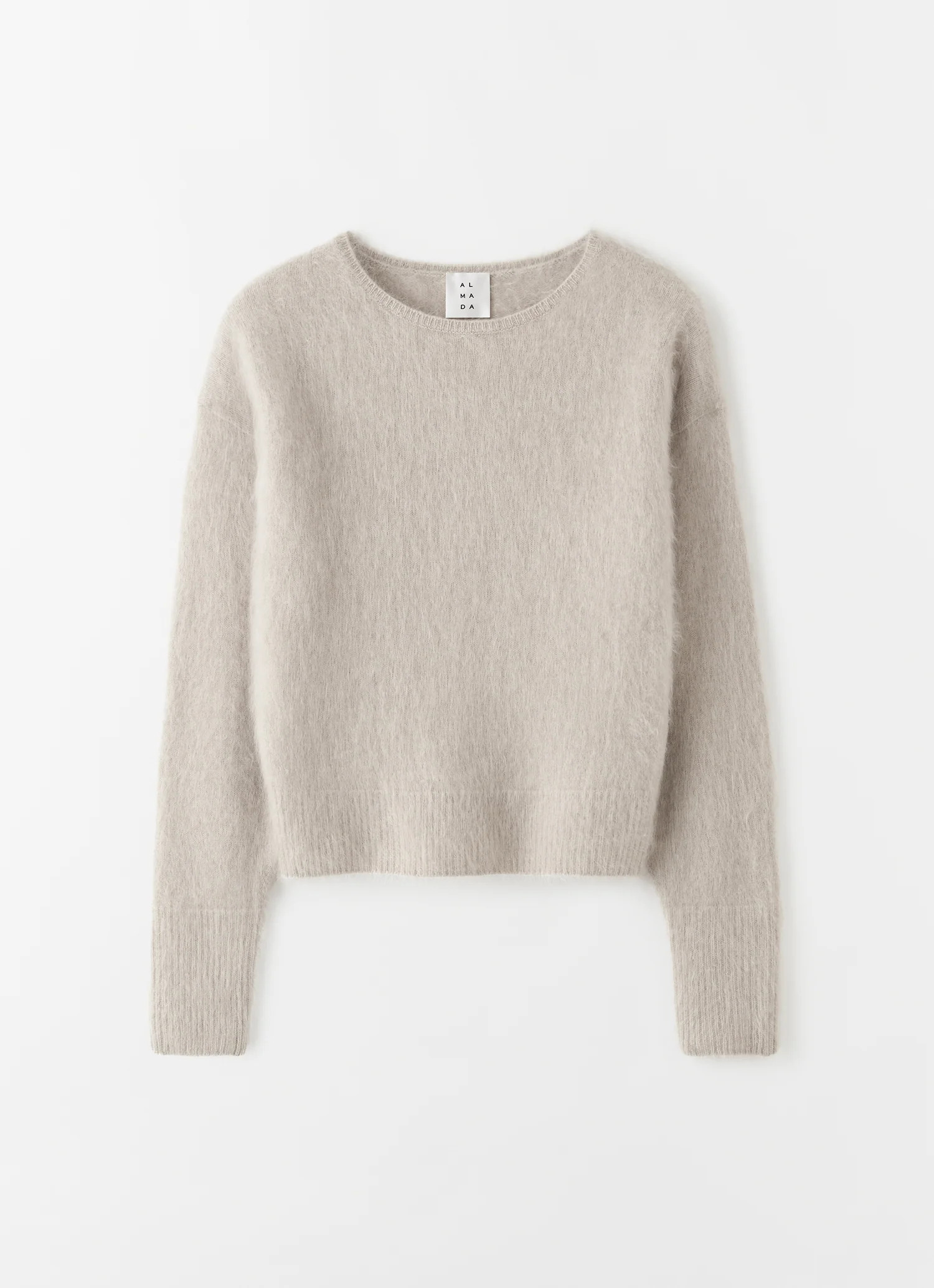 Zoe Crewneck Sweater, taupe | Almada Label