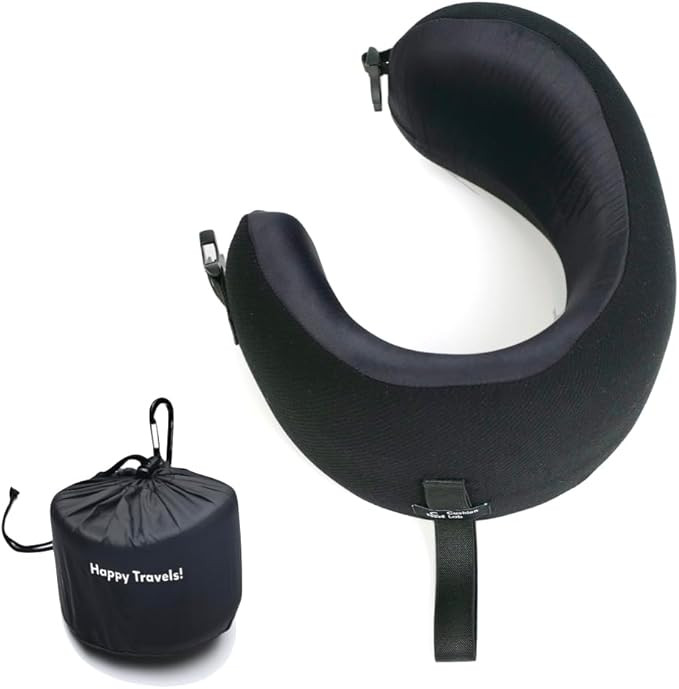 C CUSHION LAB Extra Support Travel Pillow, Award-Winning Patented Ergonomic Design for Chin & Nec... | Amazon (US)