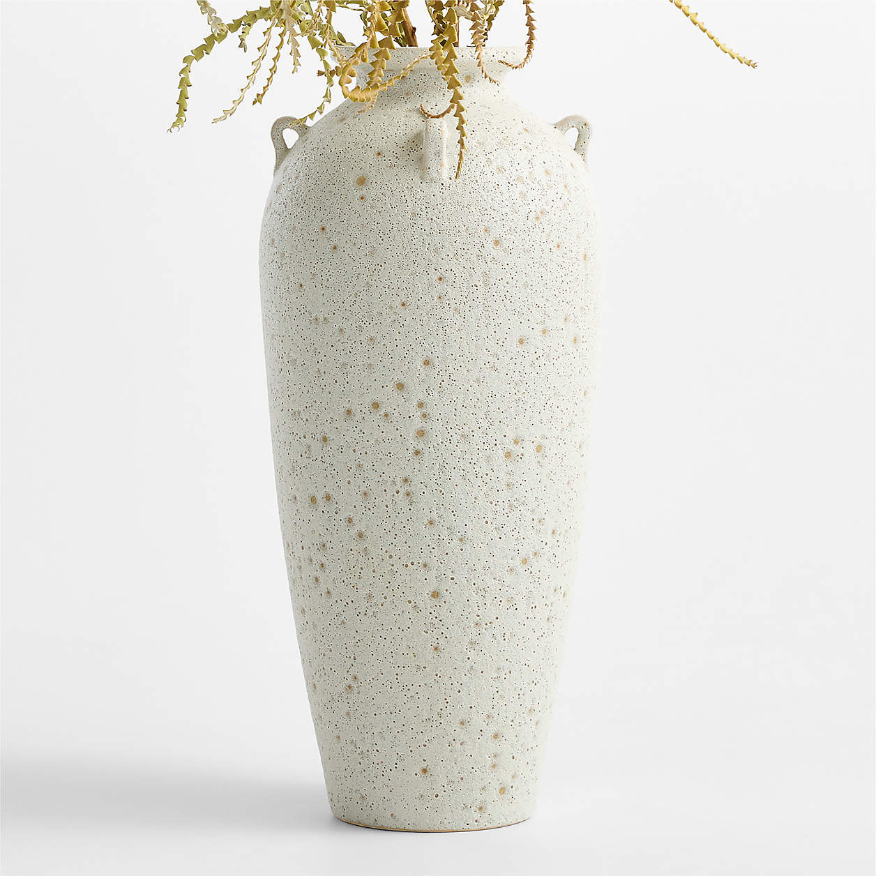 Pompeii White Oversized Ceramic Floor Vase 29" + Reviews | Crate & Barrel | Crate & Barrel