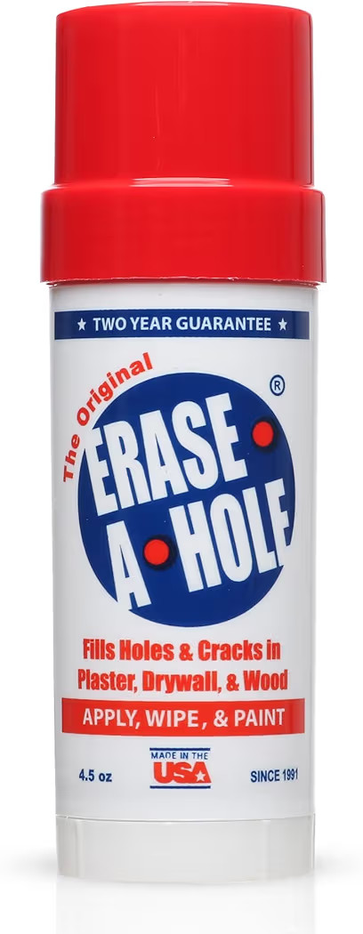 Erase-A-Hole Wall Repair Stick – Quick-Dry Nail & Screw Hole Filler for Drywall, Wood & Plaster... | Amazon (US)