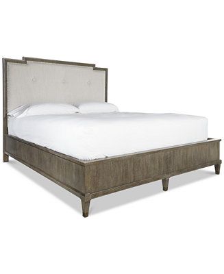 Furniture Playlist Upholstered Queen Bed - Macy's | Macys (US)
