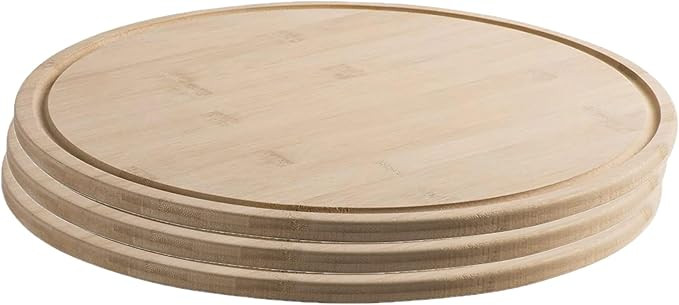 Hammont Round Cutting Board - Made from Bamboo Wood with Juice Grooves - Great for Charcuterie - ... | Amazon (US)