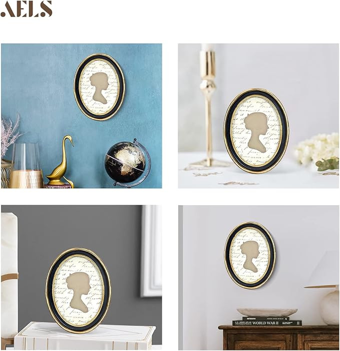 AELS 5x7 Inch Vintage Picture Frame, Elegant Antique Photo Frames with Glass Front, Photo Display... | Amazon (US)