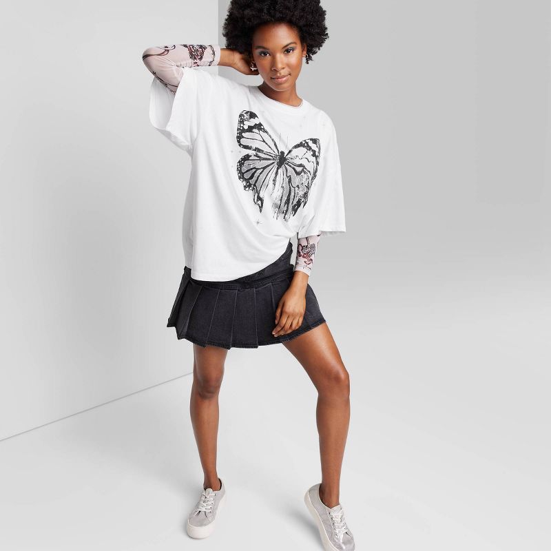 Women's Short Sleeve Oversized T-Shirt - Wild Fable™ White | Target