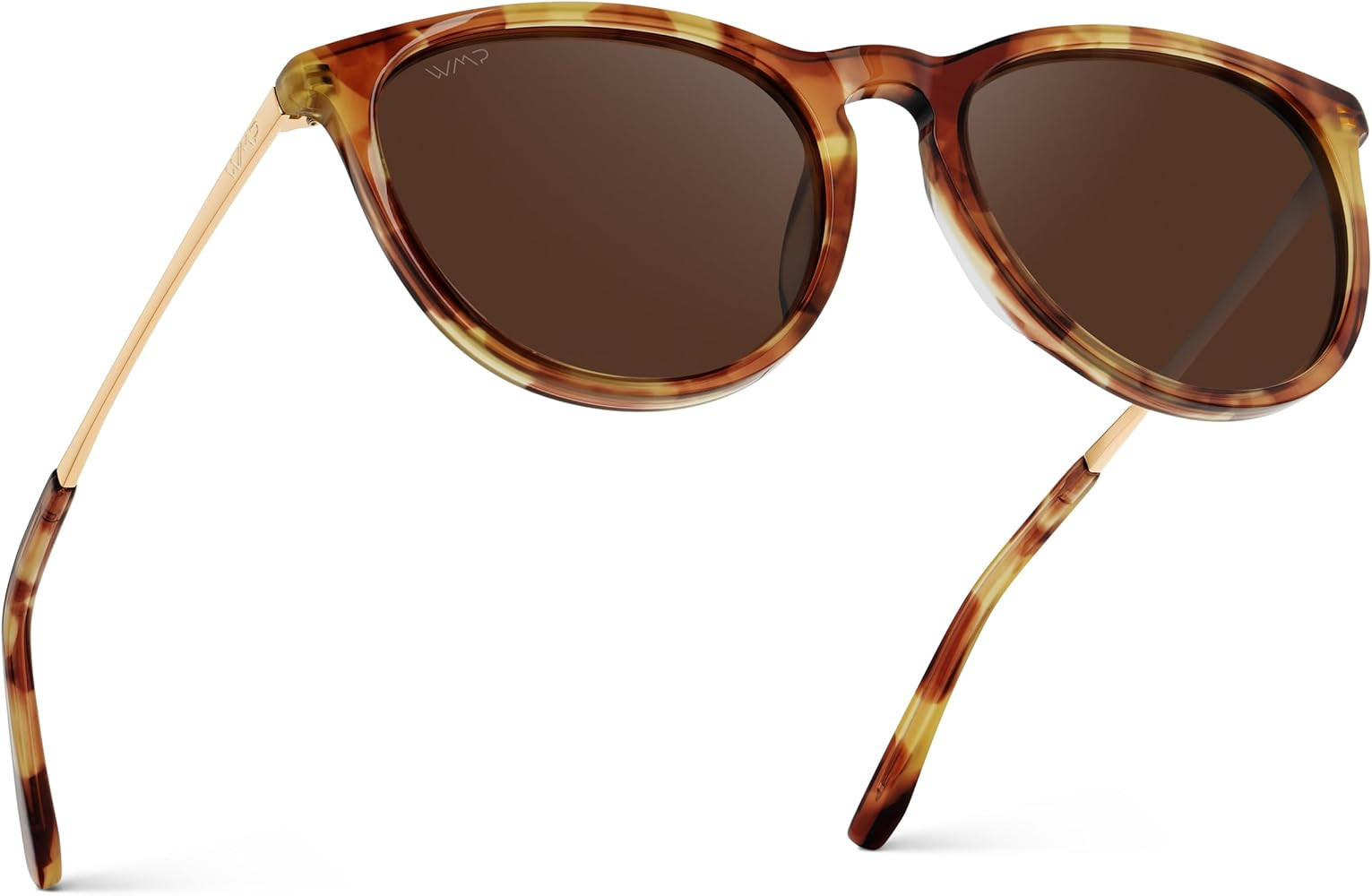 WearMe Pro Gafas de sol polarizadas redondas para mujer, protecci\u00f3n UV400, marco ligero, est... | Amazon (US)