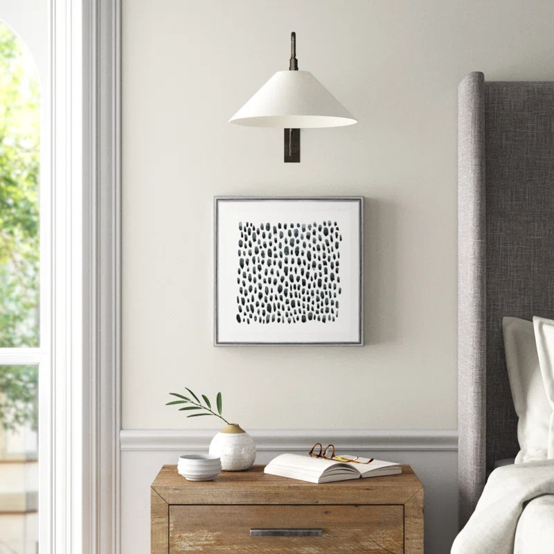 'Blue Gray Tessera II' Painting on Canvas | Wayfair North America