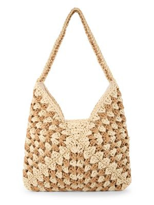 Hat Attack Jade Textured Two Tone Shoulder Bag on SALE | Saks OFF 5TH | Saks Fifth Avenue OFF 5TH