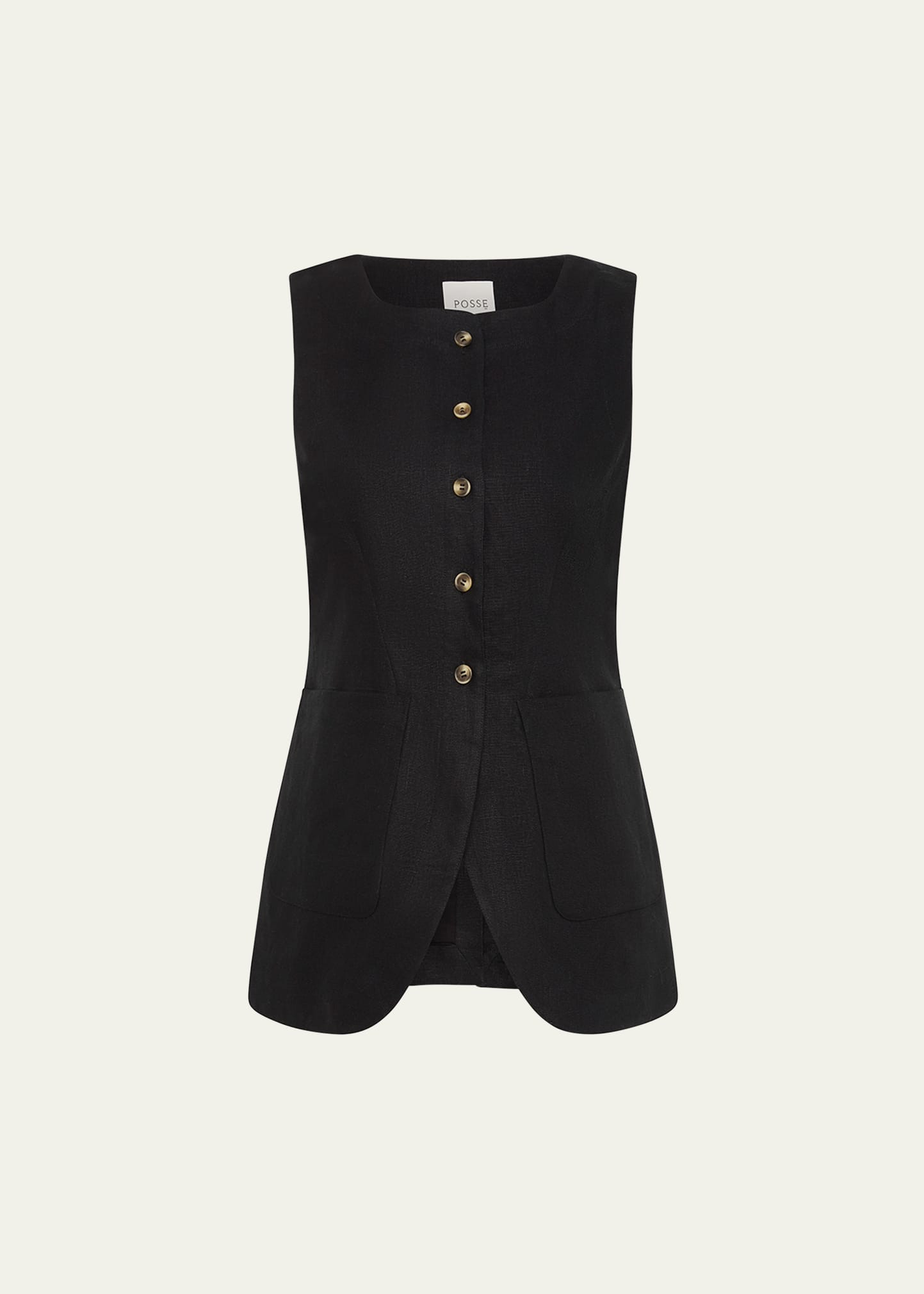 Posse Emma Linen Vest | Bergdorf Goodman