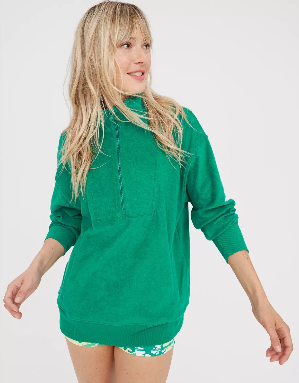 OFFLINE By Aerie Summer Lights Terry Sweatshirt | American Eagle Outfitters (US & CA)