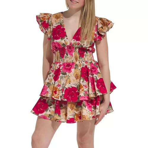 Women's DRESS FORUM Petal Pop Flutter Ruffled  Dress | Scheels Sports