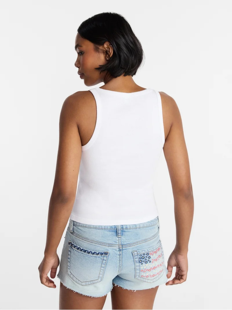 No Boundaries Americana Graphic Tank Top, Women's XXS-XXL | Walmart (US)