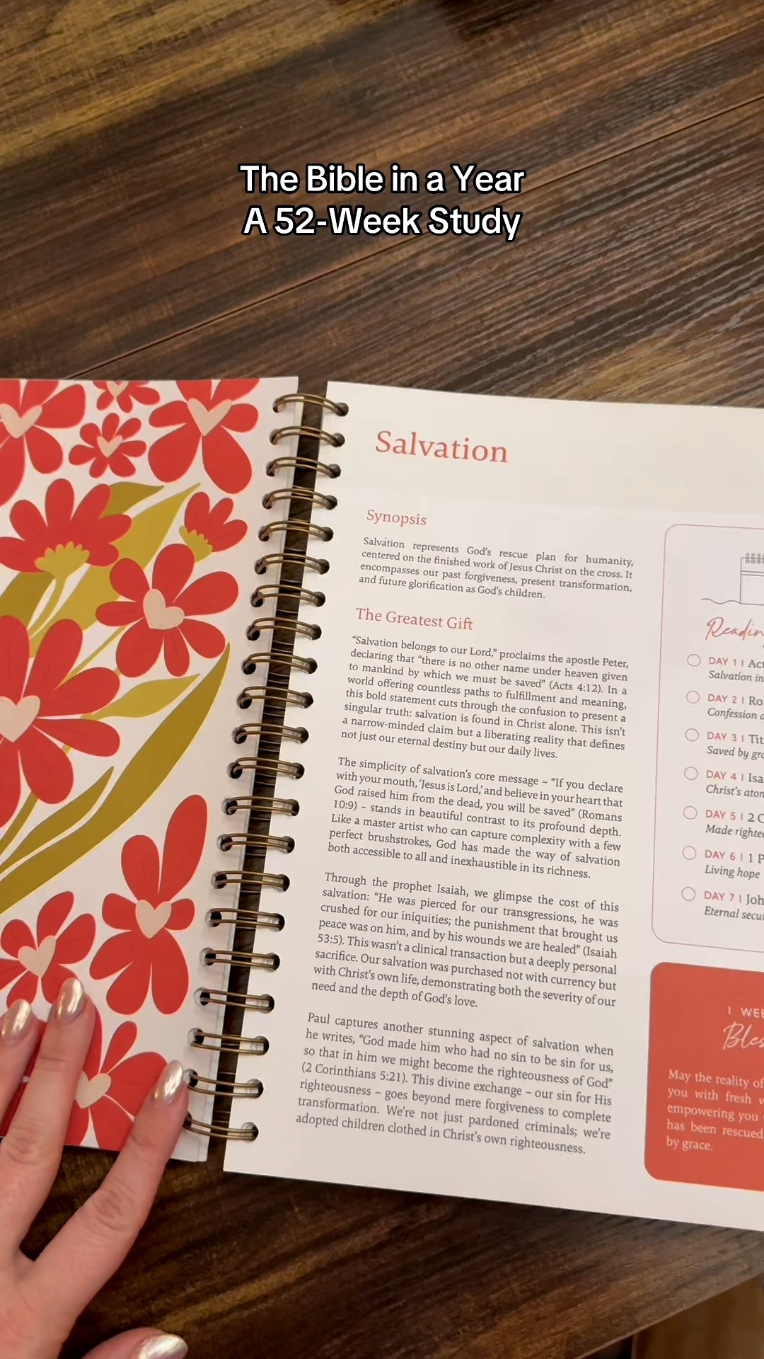 Trying to stay consistent with Bible reading but always falling behind? 🤍 The The Spiral Bible Bible in a Year Study breaks it down into simple daily readings so you can grow your faith one day at a time without feeling overwhelmed.

#LTKNYFW #LTKgrwm #LTKdayinmylife